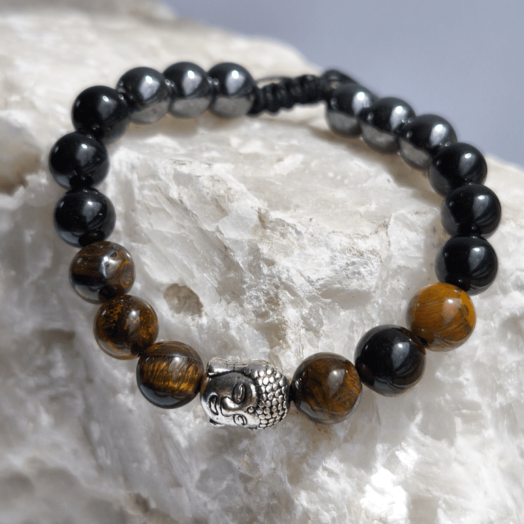 Brazalete Escudo Turmalina Negra